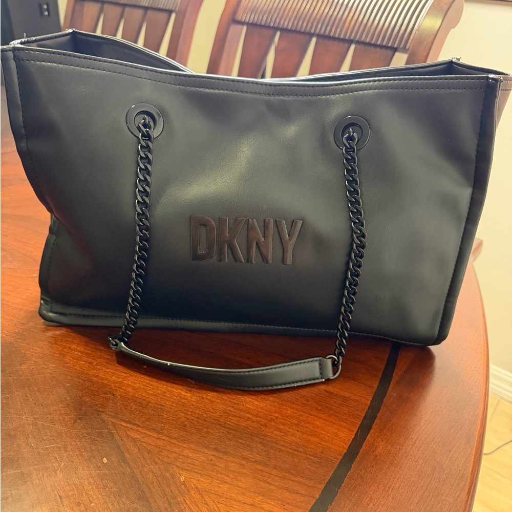 DKNY Black Chain-Handle Tote